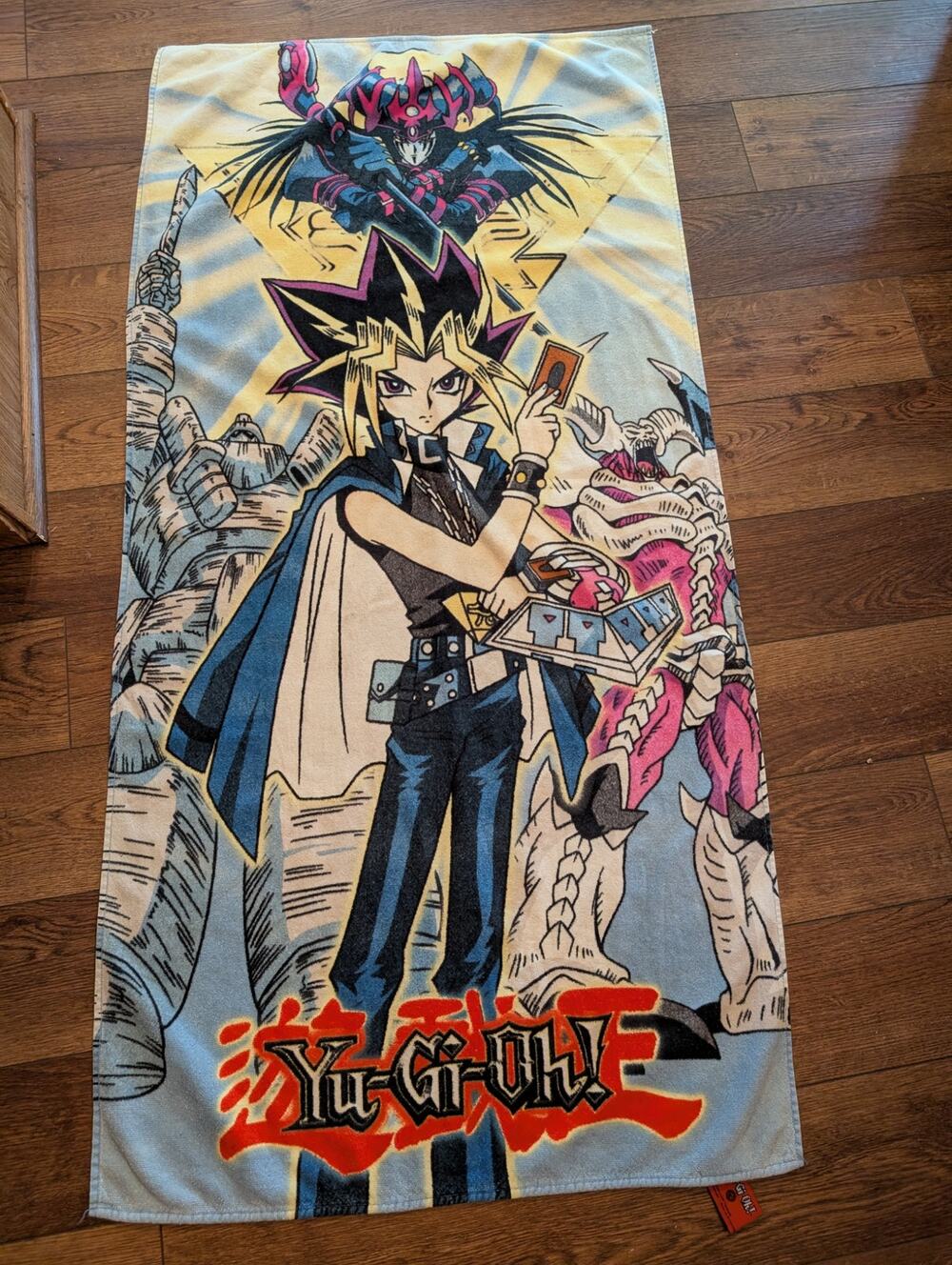 Vintage 2000s Yu-Gi-Oh Anime Graphic Bath Towel Kazuki Takahashi Collectible